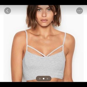 NWT Victoria’s Secret bralette heather grey medium